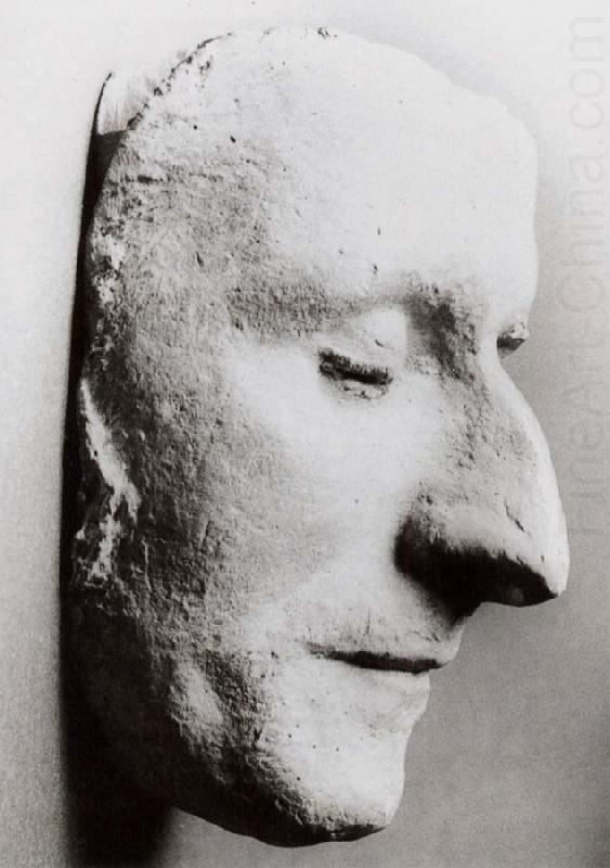 His death mask in his alma mater, Thomas Pakenham